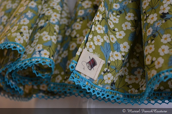 Foulard Liberty Mitsi Vert